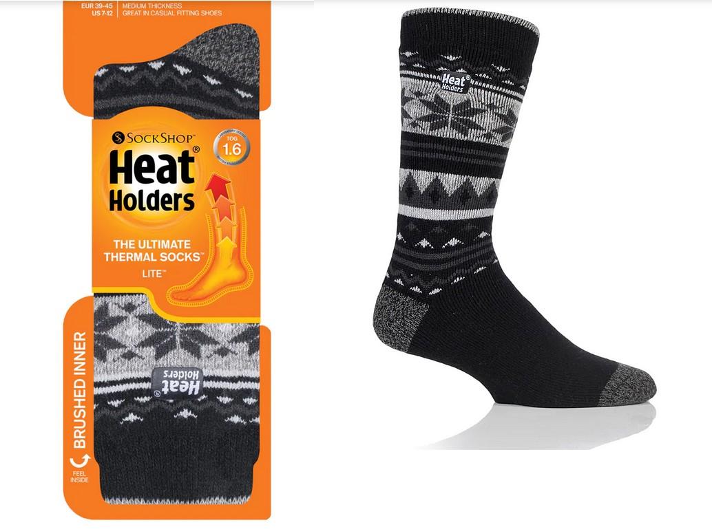 HEAT HOLDERS PonožkyLITE MEDIUM pánské NORSKO, černé HEAT HOLDERS HEAT HOLDERS PonožkyLITE MEDIUM pánské NORSKO, černé HEAT HOLDERS