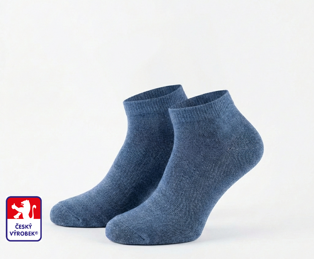 Ponožky pánské snížené elastické JEANS DS50 PONDY.CZ-klasické ponožky PONDY Ponožky pánské snížené elastické JEANS DS50 PONDY.CZ-klasické ponožky PONDY