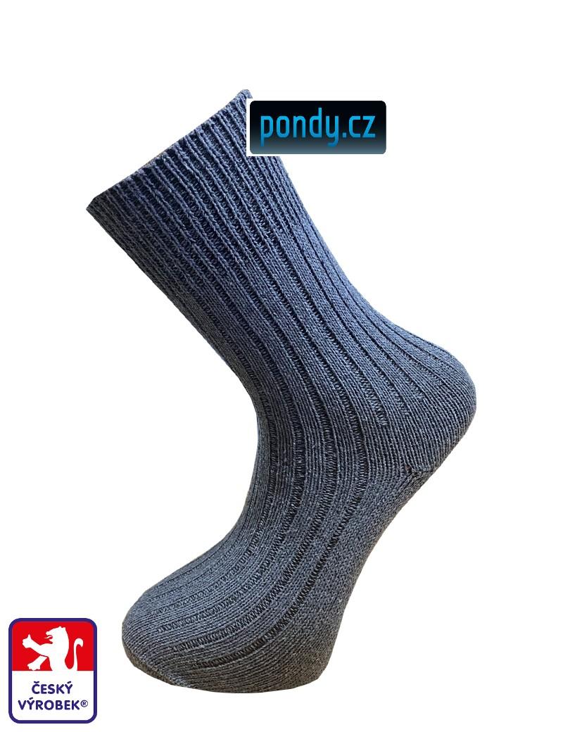 Pracovní ponožky zesílené ZIMNÍ WORK nadměrné G90 PONDY.CZ-klasické ponožky PONDY