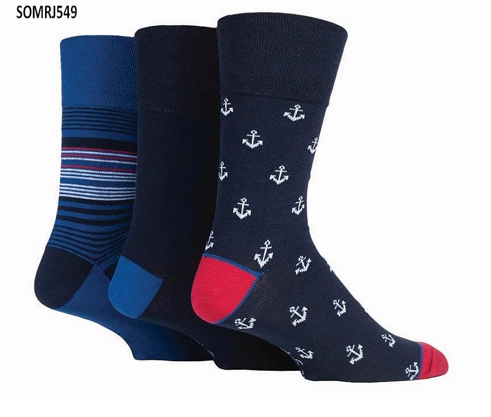 Pánské ponožky volný lem GENTLE GRIP SOMRJ549, vel. 39-45 GENTLE GRIP-nesvíravý lem