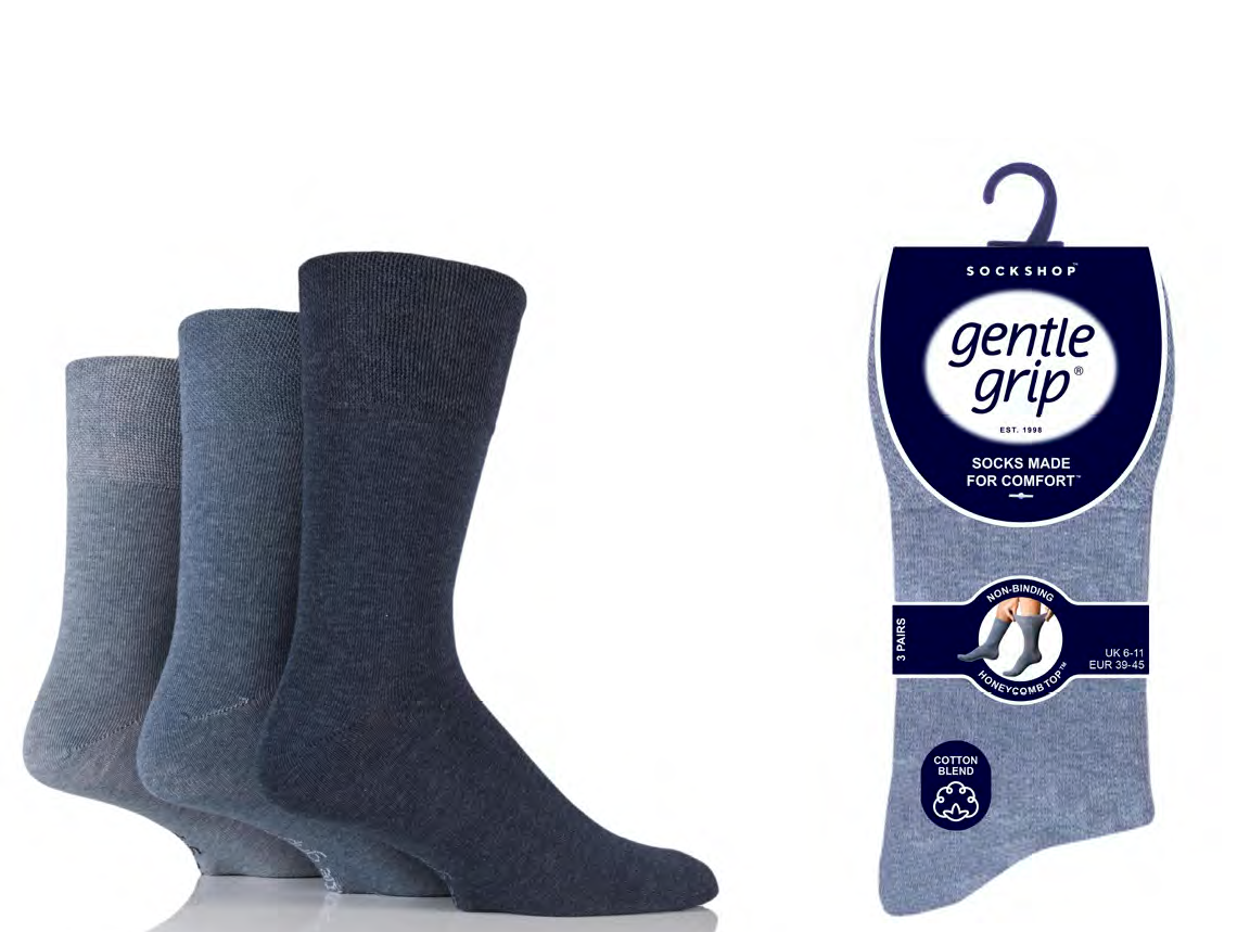 Pánské ponožky volný lem GENTLE GRIP SOMRB96BNG nadměrné, vel. 46-50 mix barev GENTLE GRIP-nesvíravý lem Pánské ponožky volný lem GENTLE GRIP SOMRB96BNG nadměrné, vel. 46-50 mix barev GENTLE GRIP-nesvíravý lem