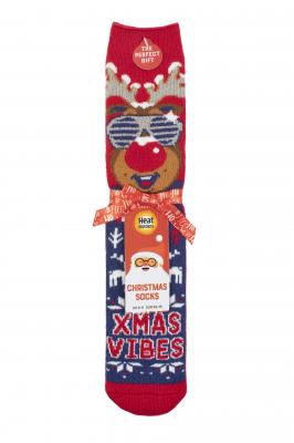 HEAT HOLDERS: HEAT HOLDERS Ponožky LITE XMAS vánoční MEDIUM pánské JAZZY RUDOLF
